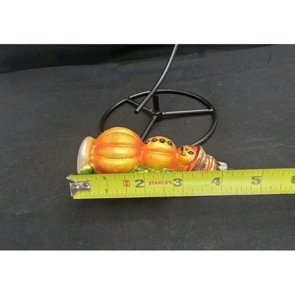 VTG 1999 Christopher Radko Leader of the Patch Jr Pumpkin Halloween Ornament